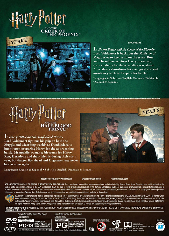 Harry Potter: Years 5 & 6 [DVD]