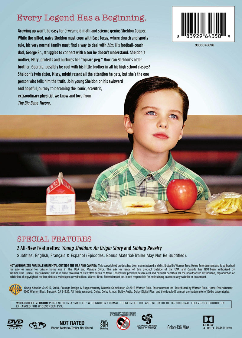 Young Sheldon: The Complete First Season [DVD]
