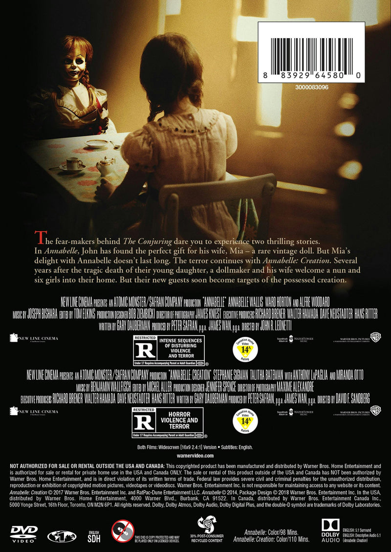 Annabelle/Annabelle - Creation (DVD Double Feature) [DVD]