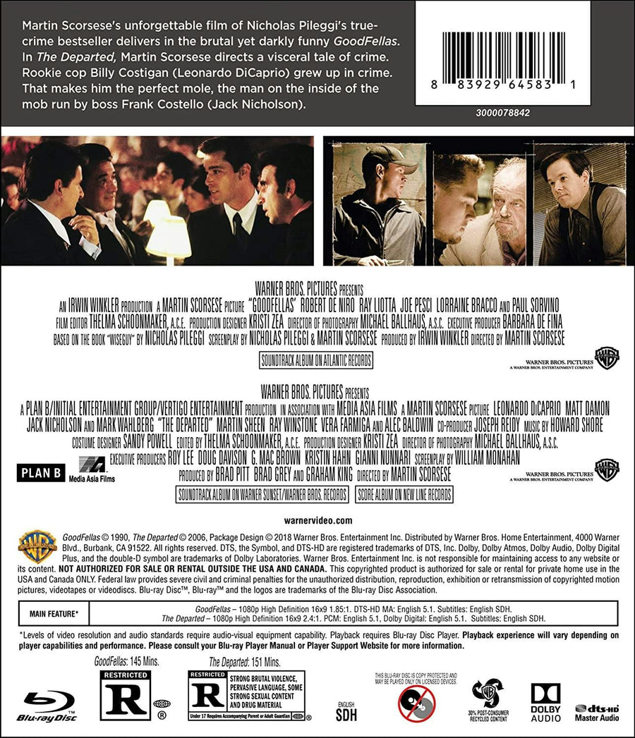 Goodfellas/The Departed (Blu-ray Double Feature) [Blu-ray]