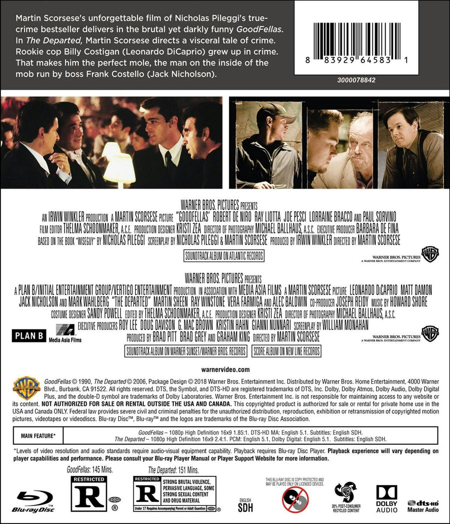 Goodfellas/The Departed (Blu-ray Double Feature) [Blu-ray]