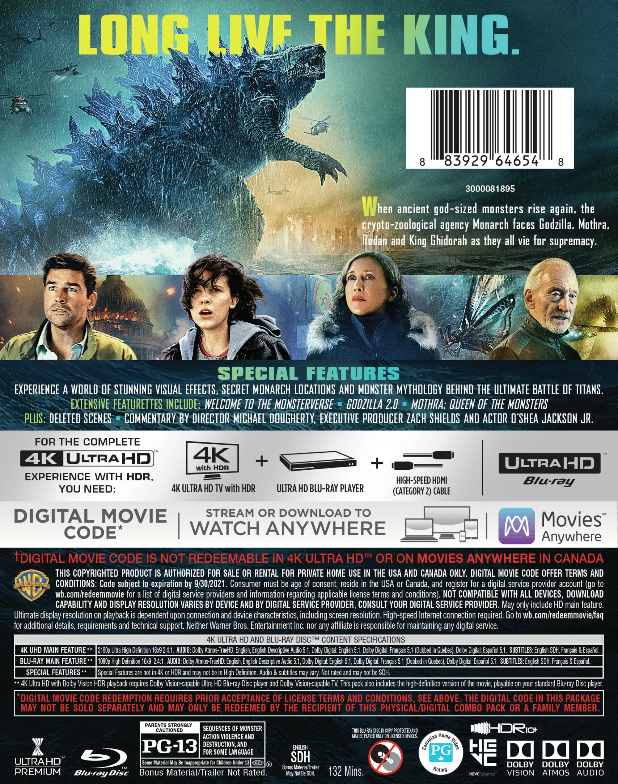 Godzilla - King of the Monsters (4K Ultra HD + Blu-ray) [UHD