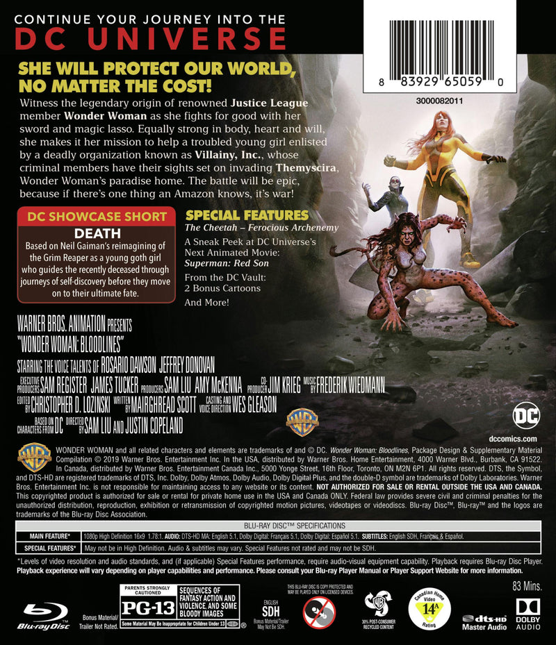 Wonder Woman: Bloodlines (Blu-ray) [Blu-ray]