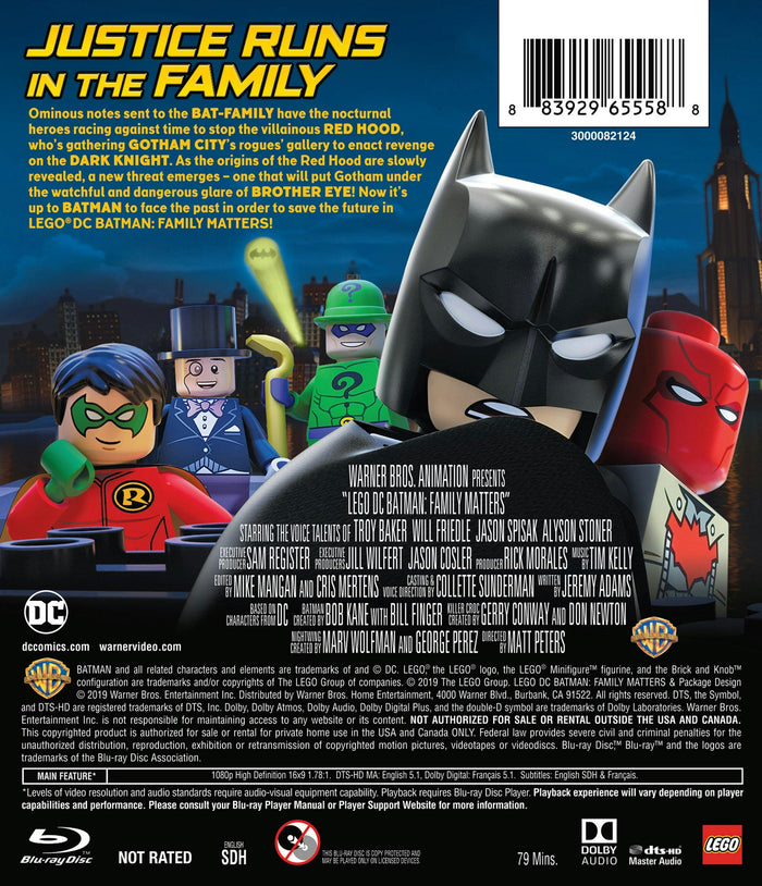 LEGO DC: Batman: Family Matters w/ LEGO Batmobile Premium (Blu-ray + DVD + Toy) [Blu-ray]