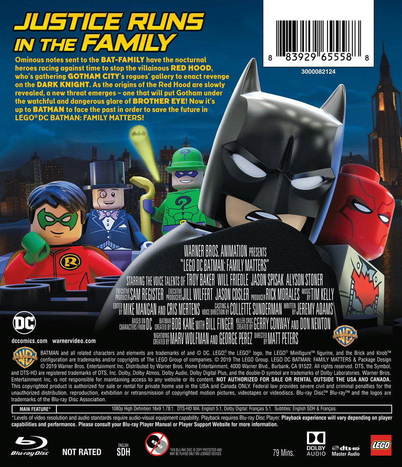 LEGO DC: Batman: Family Matters w/ LEGO Batmobile Premium (Blu-ray + DVD + Toy) [Blu-ray]