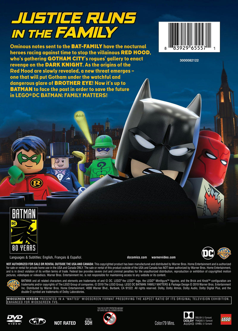 LEGO DC: Batman: Family Matters w/ LEGO Batmobile Premium (DVD + Toy) [DVD]