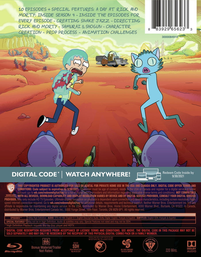 Rick & Morty: Season 4 [Blu-ray]