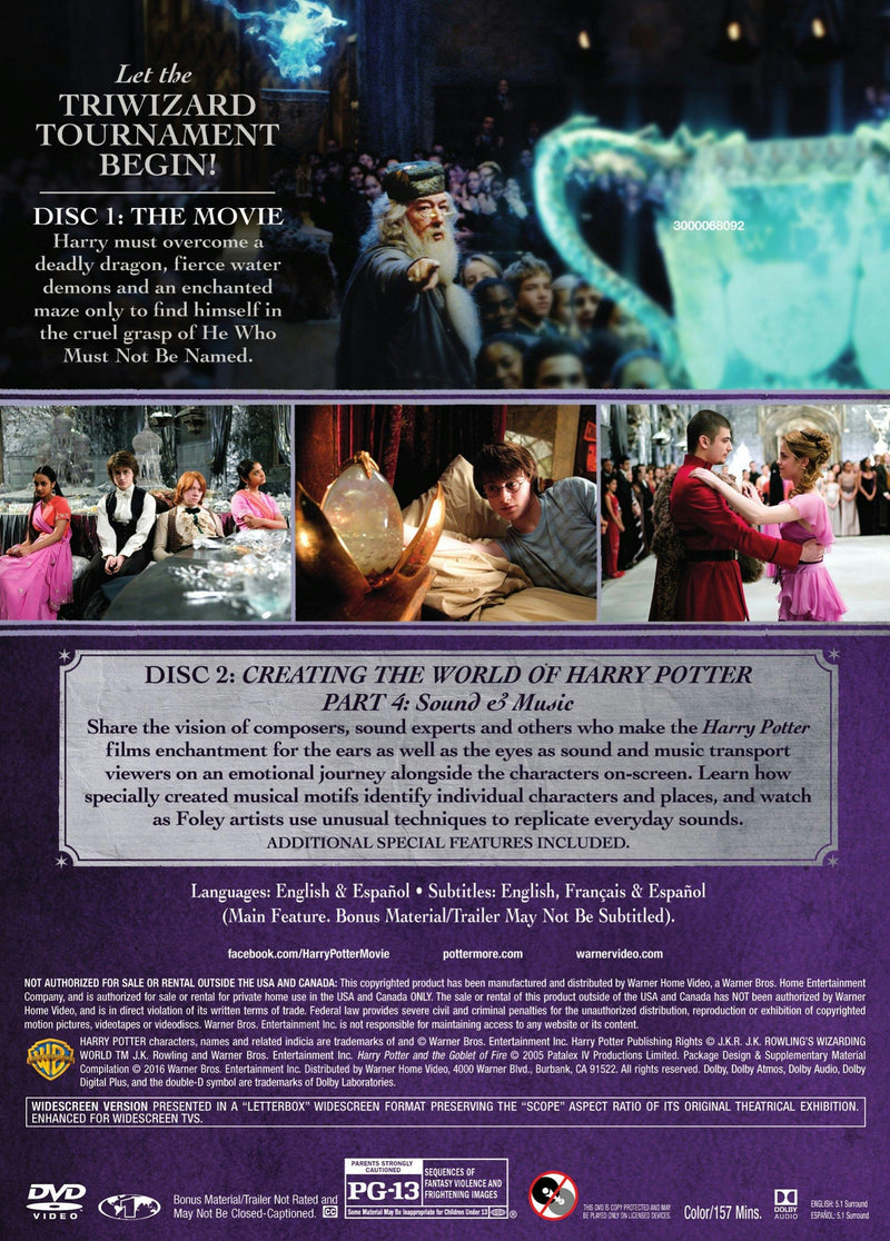 Harry Potter and the Goblet of Fire SE (2-Disc) (BF/DVD) [DVD]
