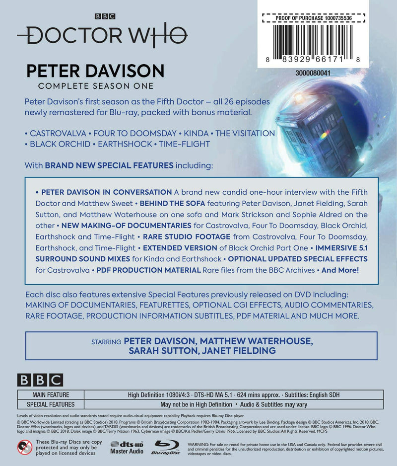 Doctor Who: Peter Davison Complete First Season [Blu-ray]