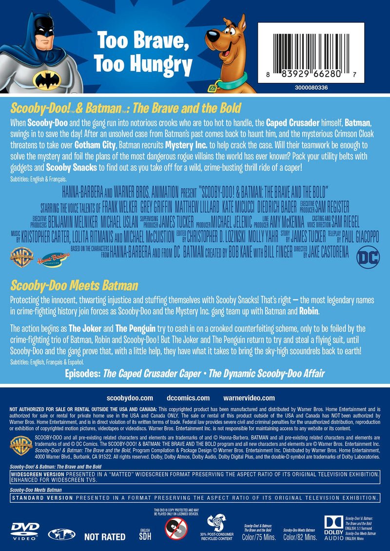 Scooby-Doo Meets Batman/Scooby-Doo and Batman: The Brave... (DVD Double Feature) [DVD]