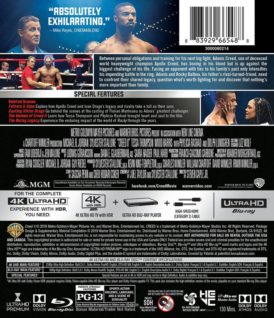Creed II (4K Ultra HD + Blu-ray) [UHD]