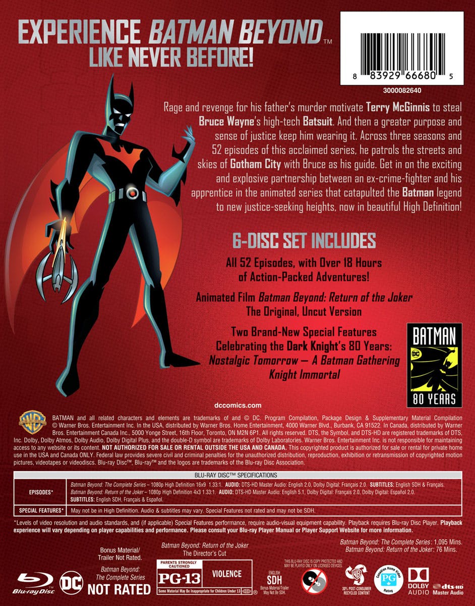 Batman Beyond: The Complete Series (Box Set) [Blu-ray] – GRUV