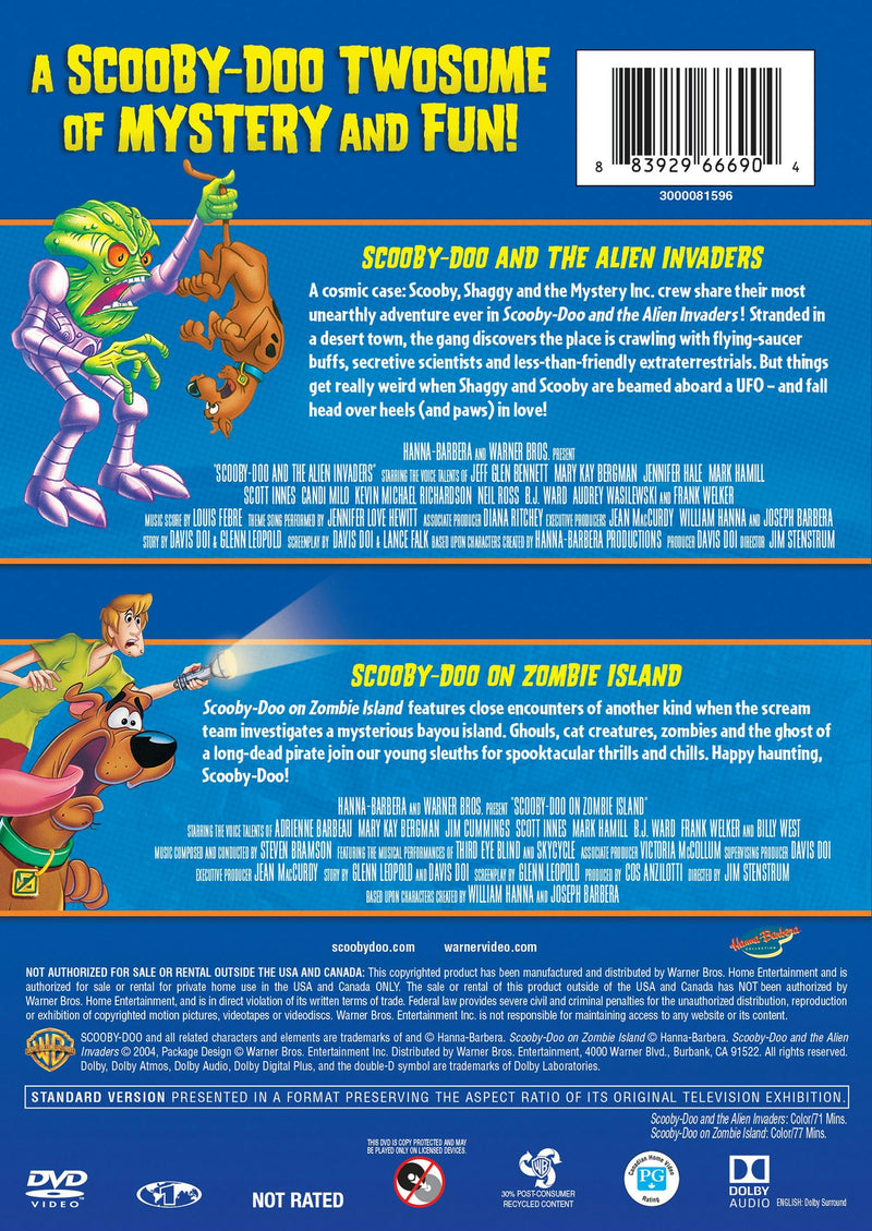 Scooby-Doo and the Alien Invaders/Scooby-Doo On Zombie Island (DVD Double Feature) [DVD]