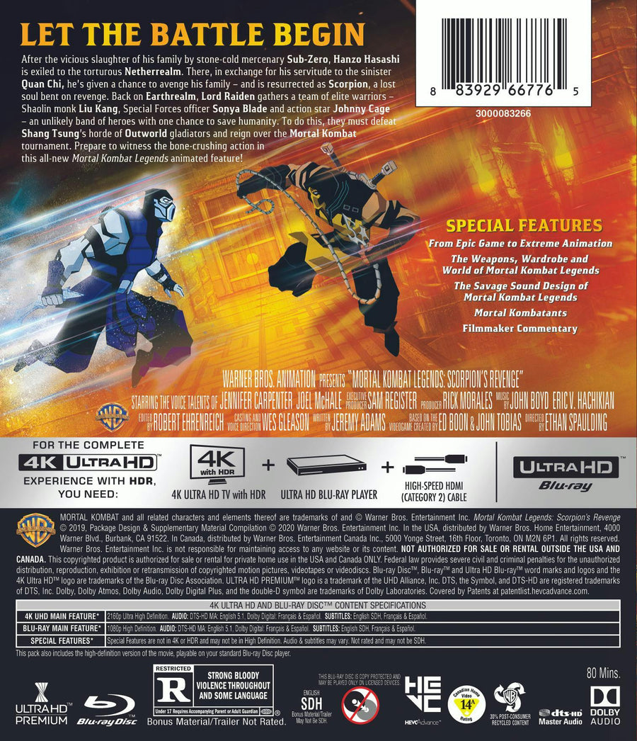 Mortal Kombat Legends: Scorpion's Revenge [UHD]