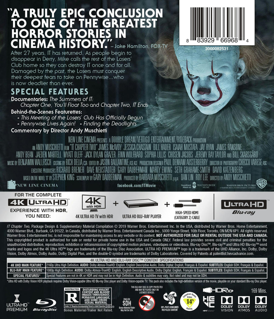 It: Chapter Two (4K Ultra HD + Blu-ray) [UHD]