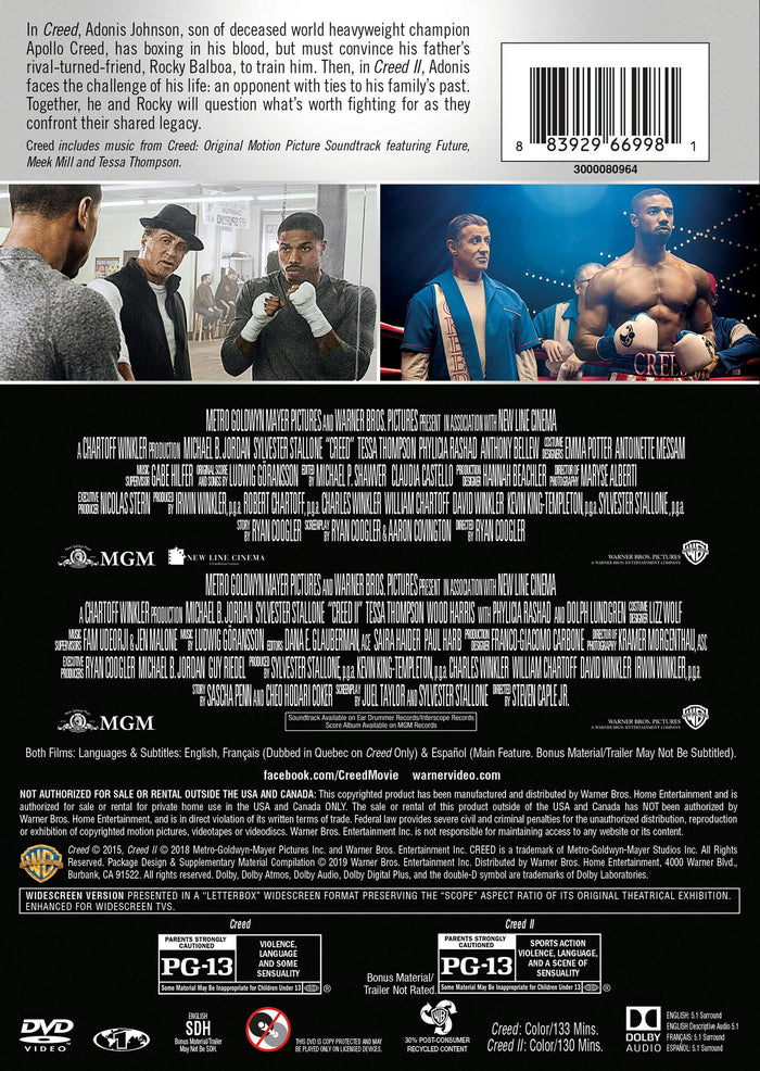 Creed: 2-film Collection (DVD Double Feature) [DVD]