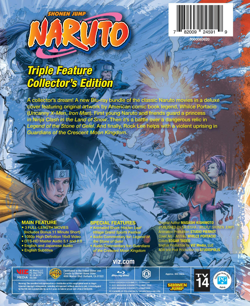 Naruto Triple Feature Collector's Edition (Blu-ray Steelbook) [Blu-ray]
