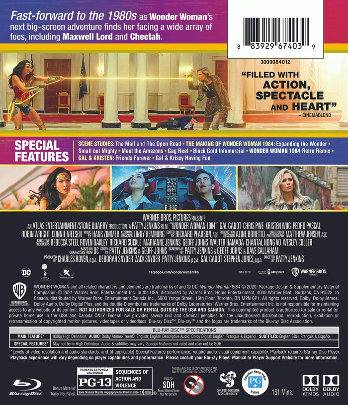 Wonder Woman 1984 [Blu-ray]