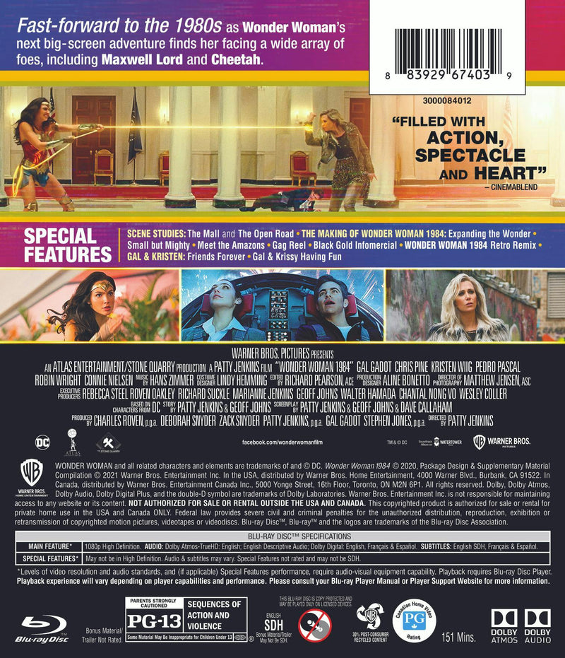 Wonder Woman 1984 [Blu-ray]