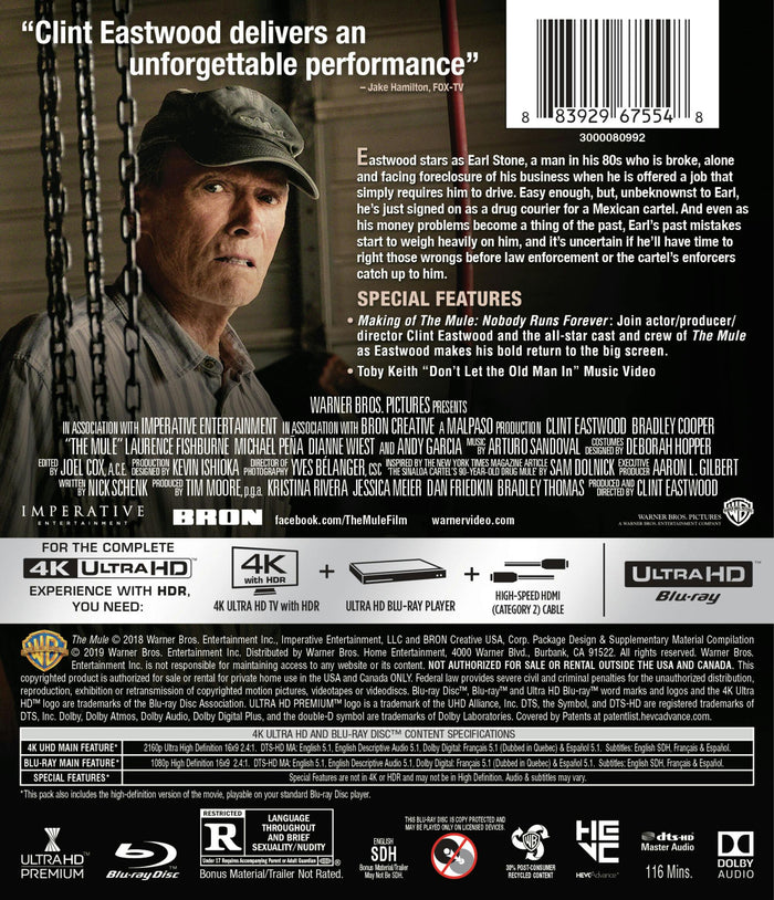 The Mule (4K Ultra HD + Blu-ray) [UHD]