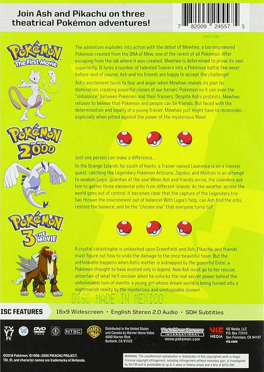 Pokemon Movies 1-3 [DVD]