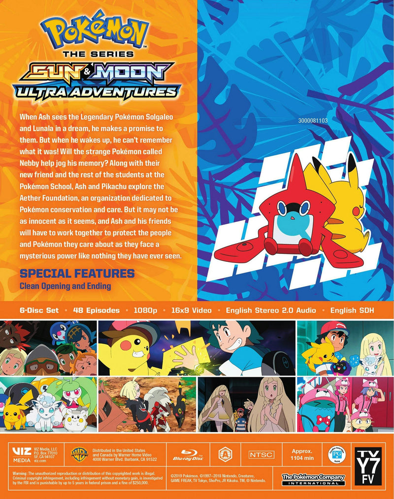 Pokemon The Series : Sun and Moon - Ultra Adventures Complete Collection (Blu-ray Set) [Blu-ray]