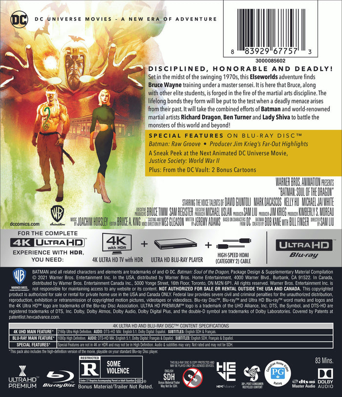 Batman: Soul of the Dragon (4K Ultra HD + Blu-ray) [UHD]