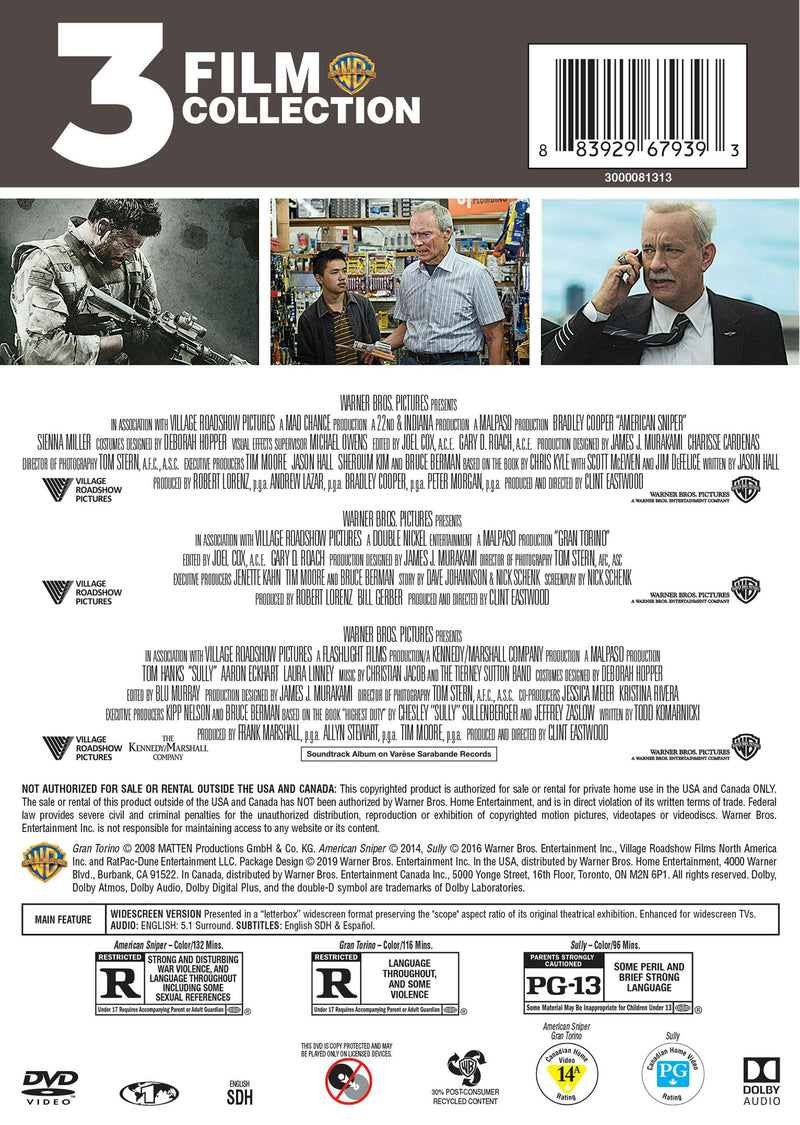 American Sniper/Gran Torino/Sully [DVD]