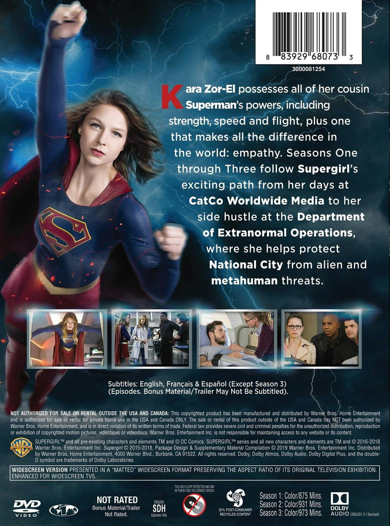 Supergirl: Seasons 1-3 (DVD Set) [DVD]