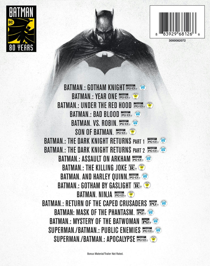 Batman 80th Anniversary Animated 18-film Collection (Box Set) [Blu-ray]