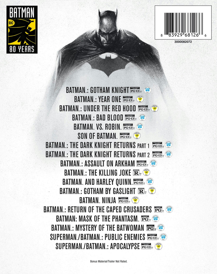 Batman 80th Anniversary Animated 18-film Collection (Box Set) [Blu-ray]