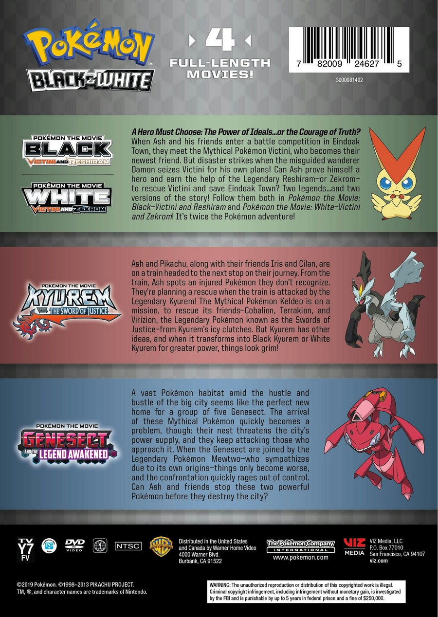 Pokémon: Black & White - 4-movie Collection (DVD Set) [DVD]