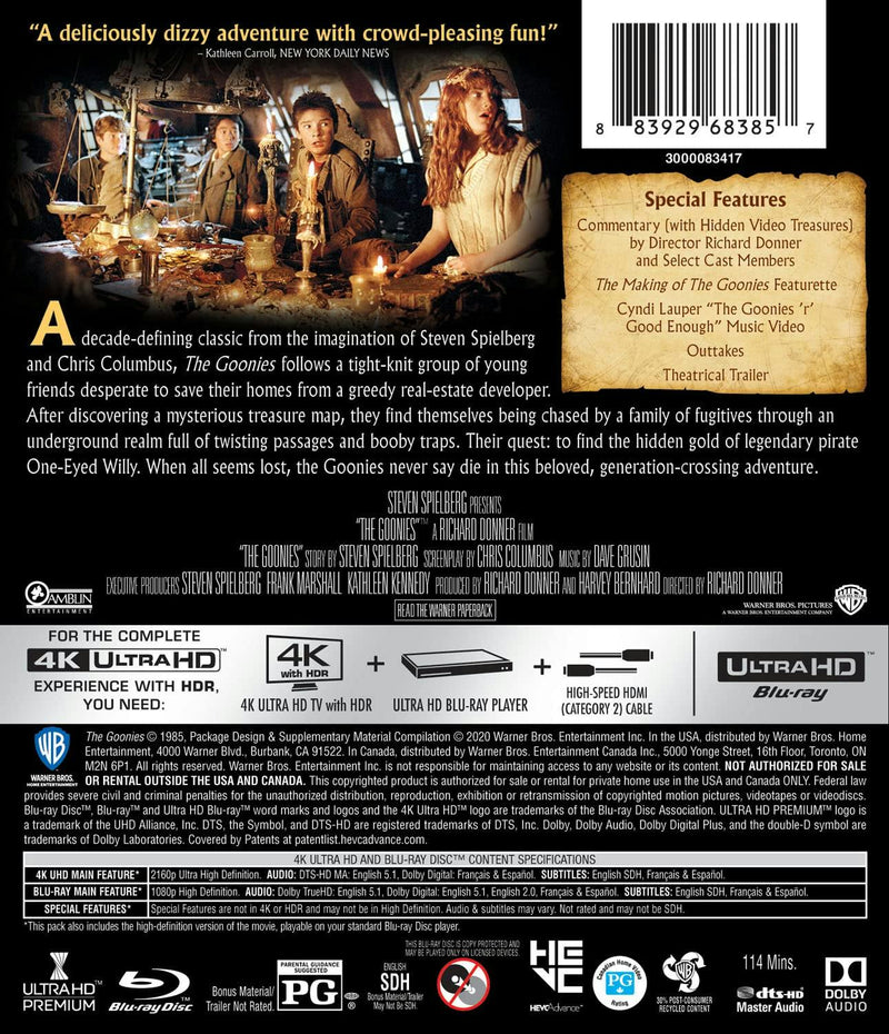 The Goonies (4K Ultra HD + Blu-ray) [UHD]