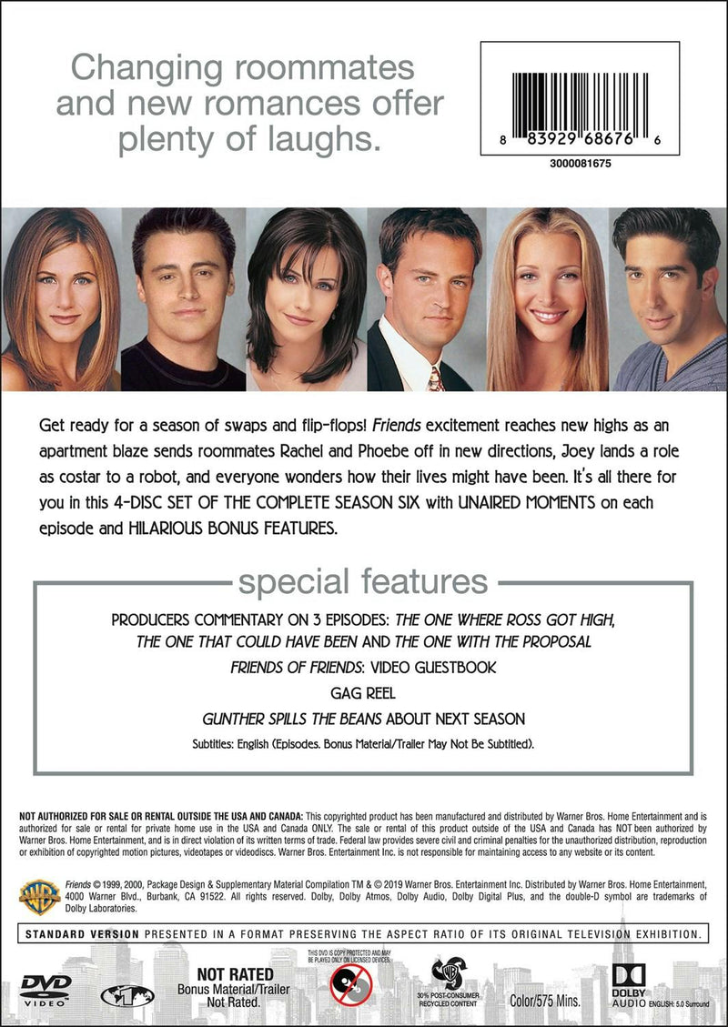 Friends: The Complete Sixth Season (DVD 25th Anniversary Edition) [DVD]