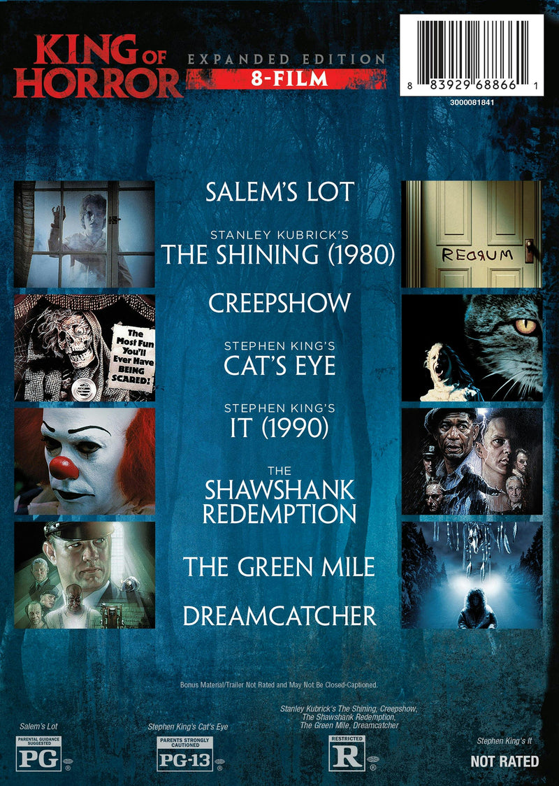 King of Horror 8 Film Collection (Box Set) [DVD]