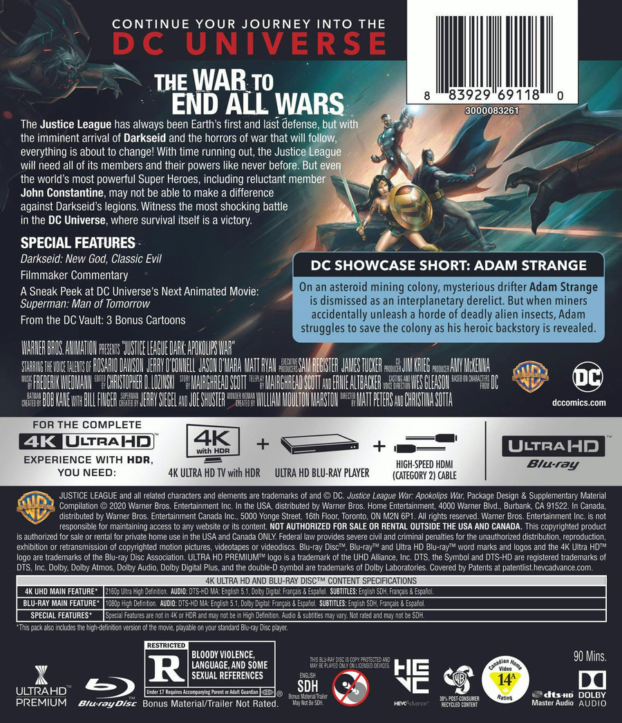 Justice League Dark: Apokolips War MFV (4K Ultra HD + Blu-ray) [UHD]