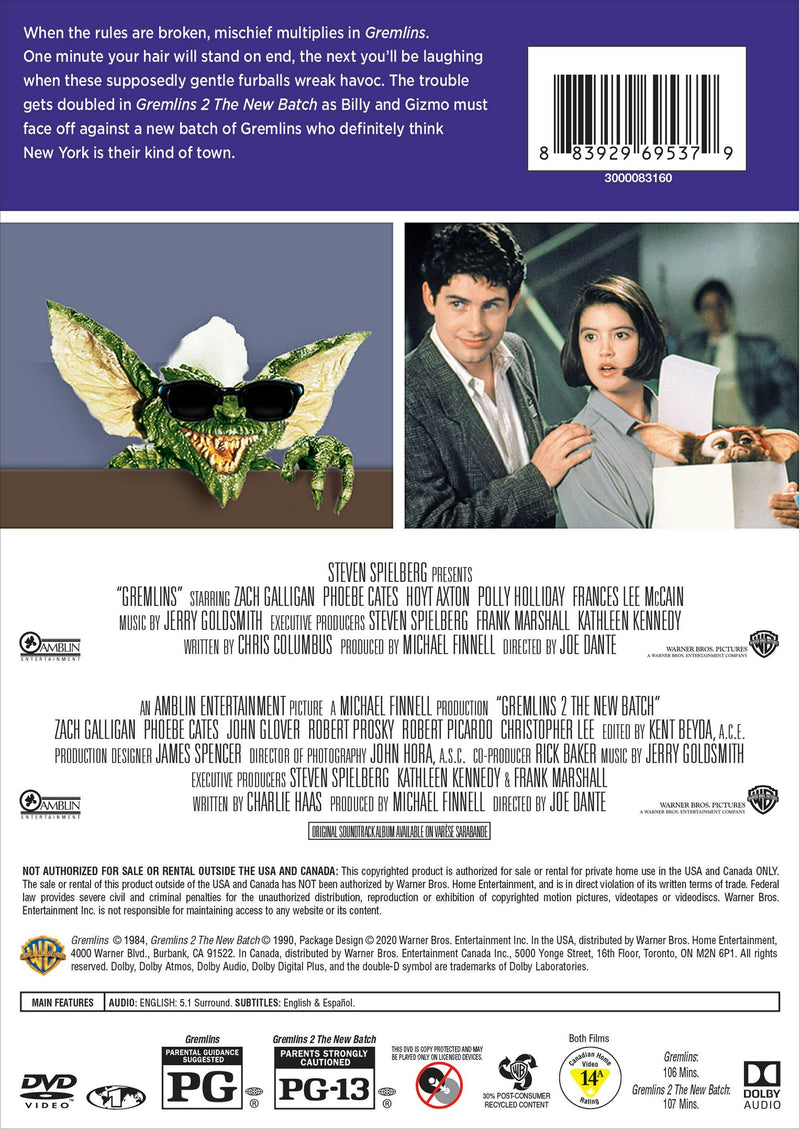 Gremlins/Gremlins 2 [DVD]