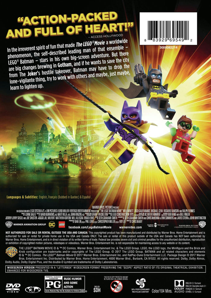 The LEGO Batman Movie (DVD Single Disc) [DVD]