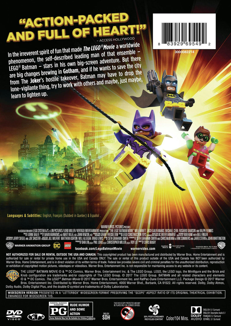 The LEGO Batman Movie (DVD Single Disc) [DVD]