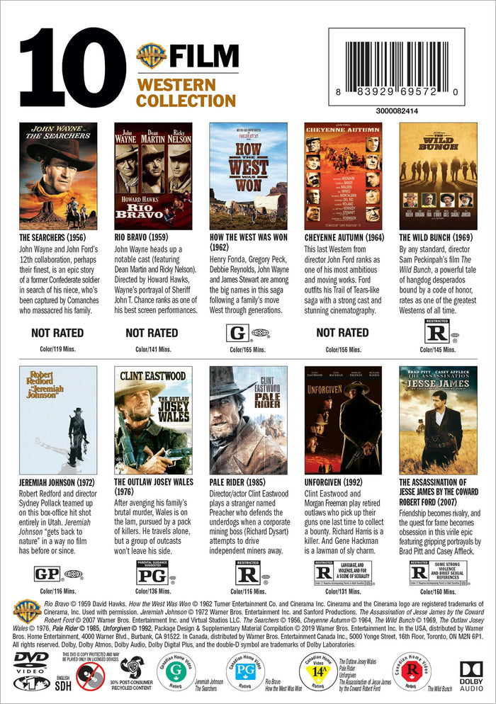 10 Film Western Collection (Box Set) [DVD]