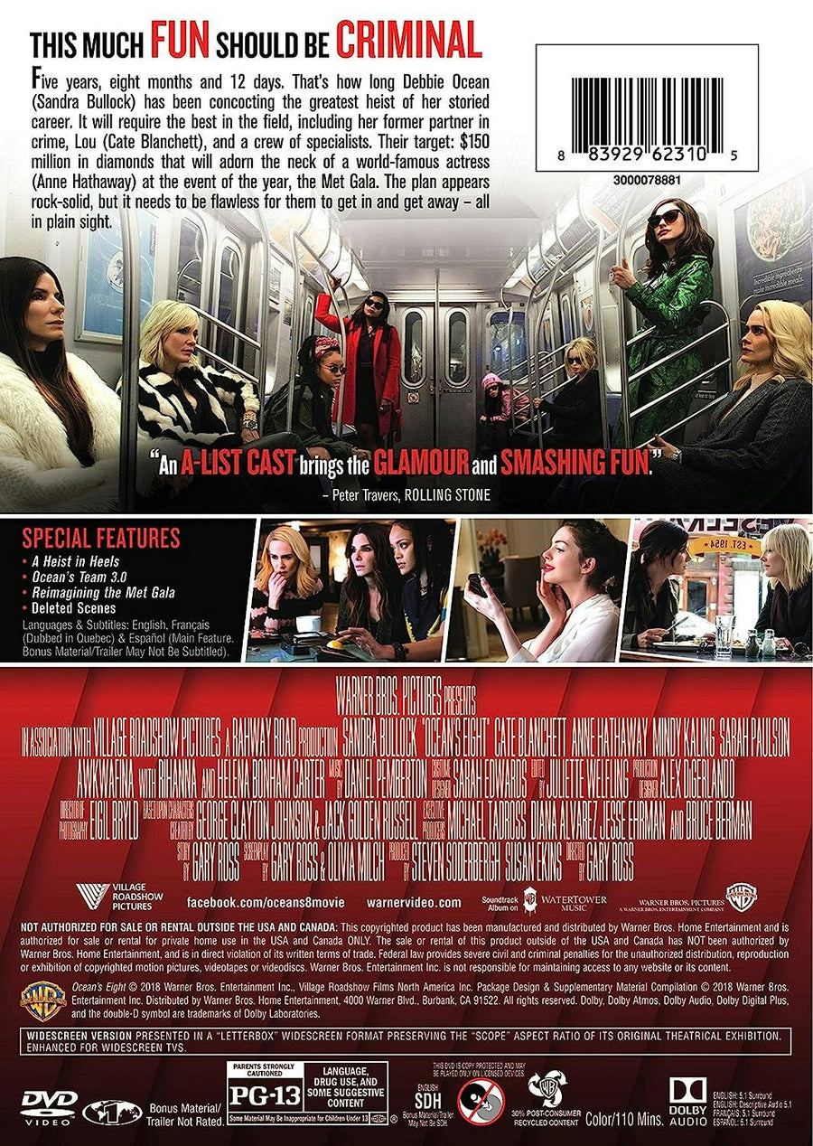 Ocean's 8 [DVD]