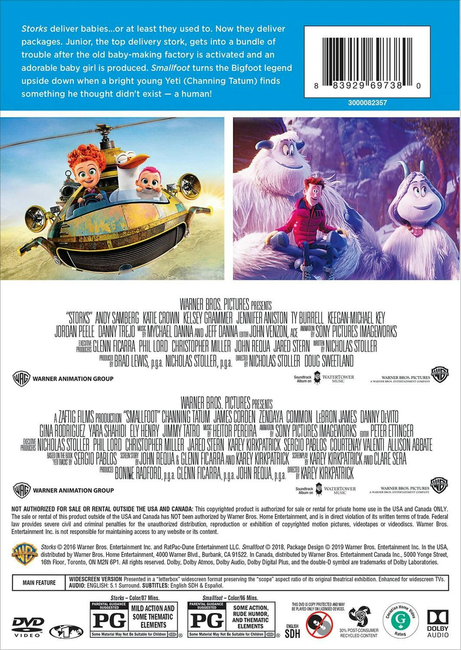 Smallfoot/Storks (DVD Double Feature) [DVD]