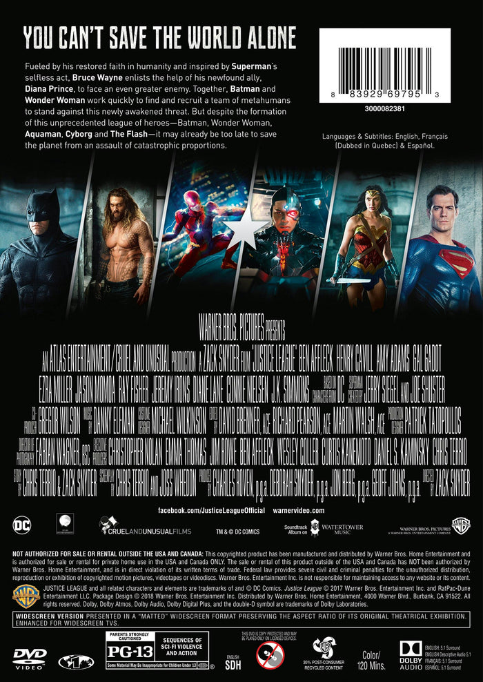 Justice League [DVD]