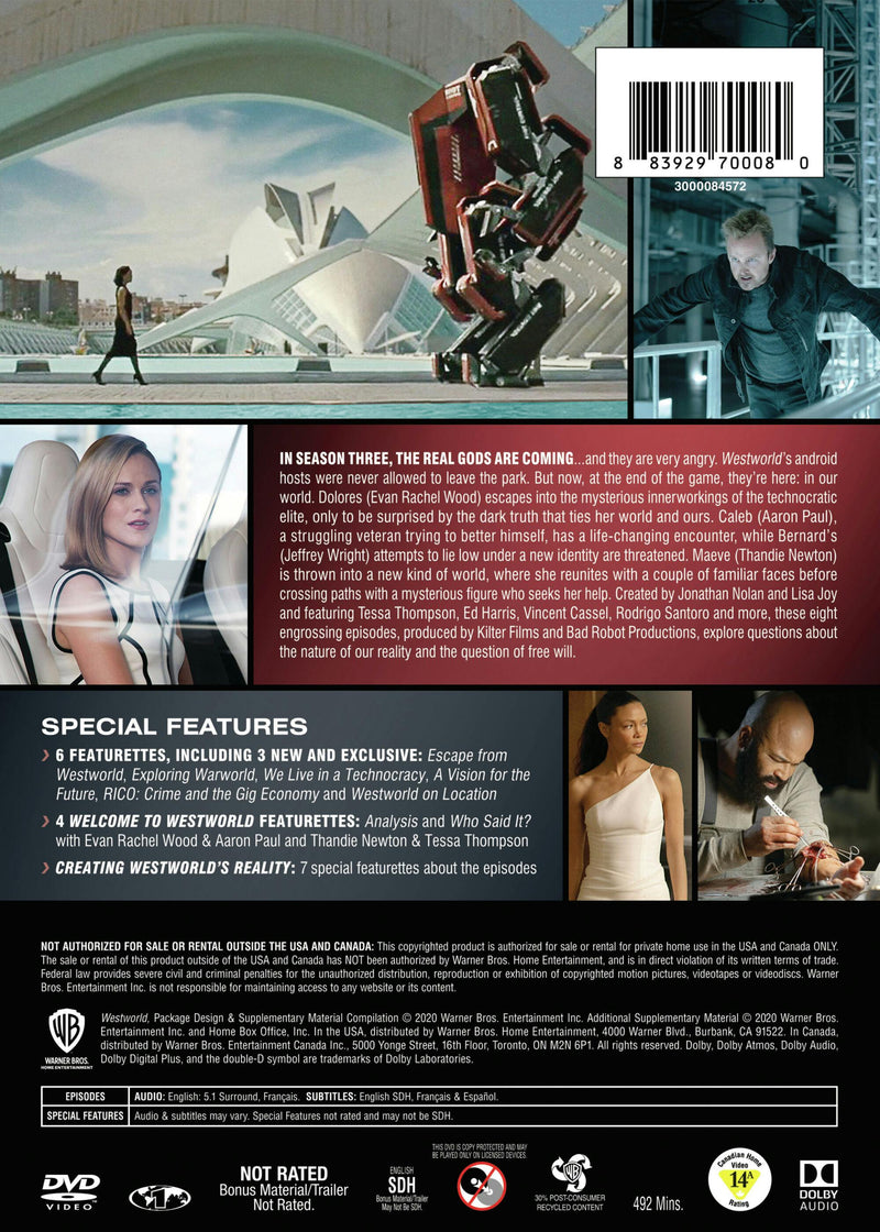 Westworld: Season Three - The New World (Box Set) [DVD]