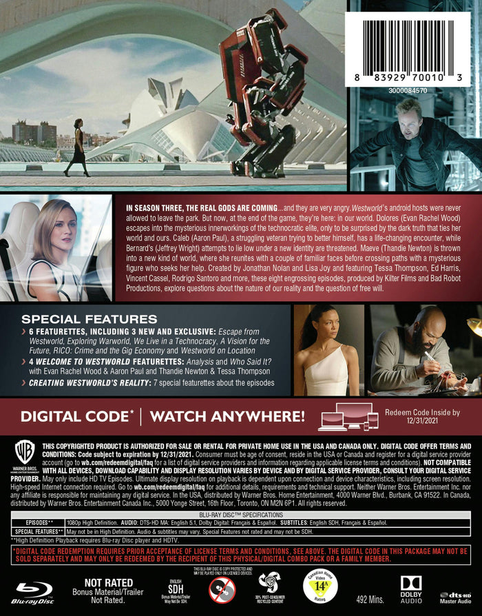 Westworld: Season Three - The New World (Box Set) [Blu-ray]