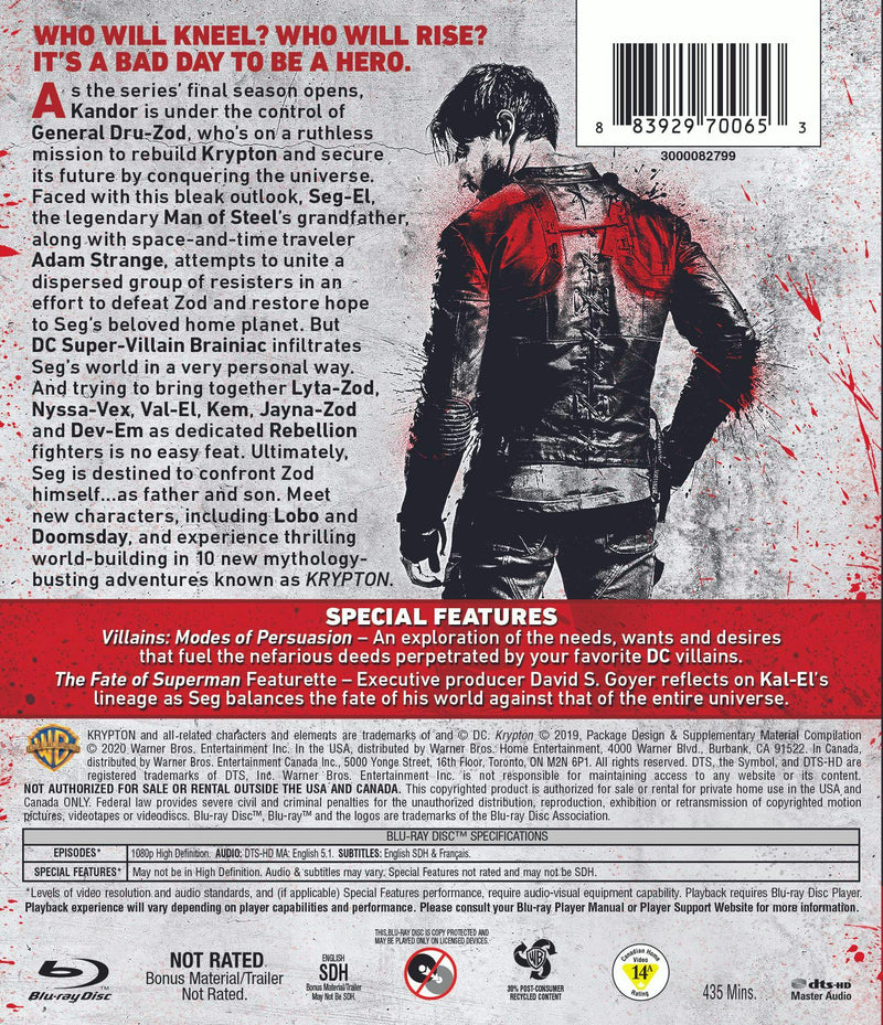 Krypton: The Complete Second & Final Season [Blu-ray]