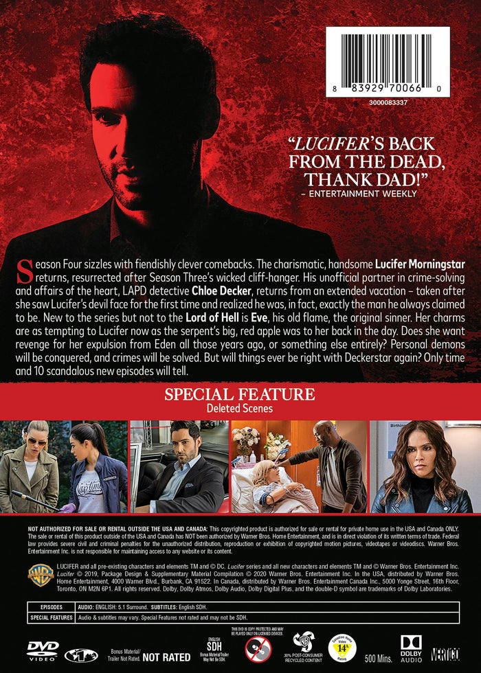 Lucifer: The Complete Fourth Season [DVD]