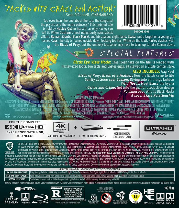Birds of Prey - And the Fantabulous Emancipation of One Harley... (4K Ultra HD + Blu-ray) [UHD]