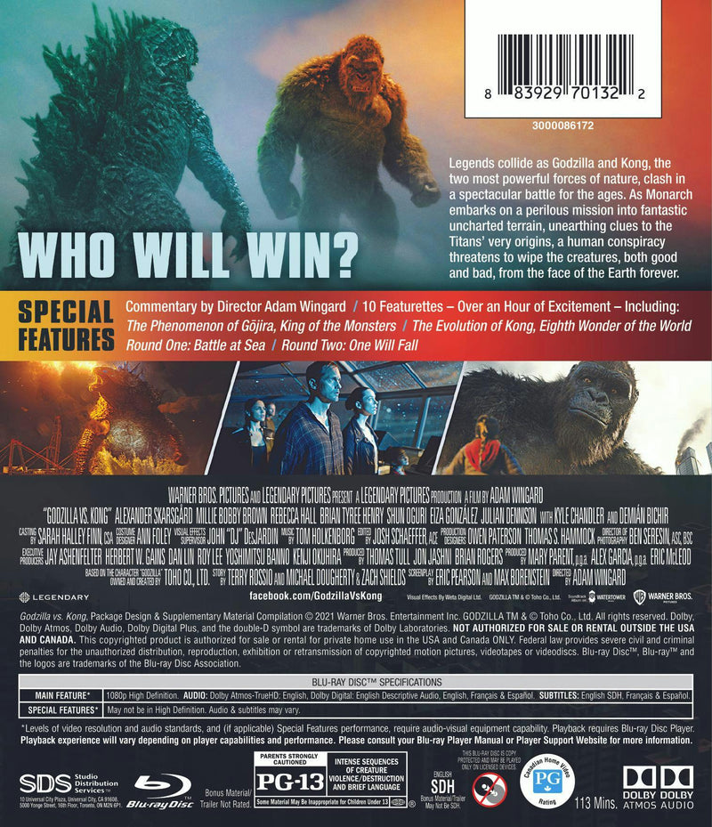 Godzilla Vs. Kong [Blu-Ray]