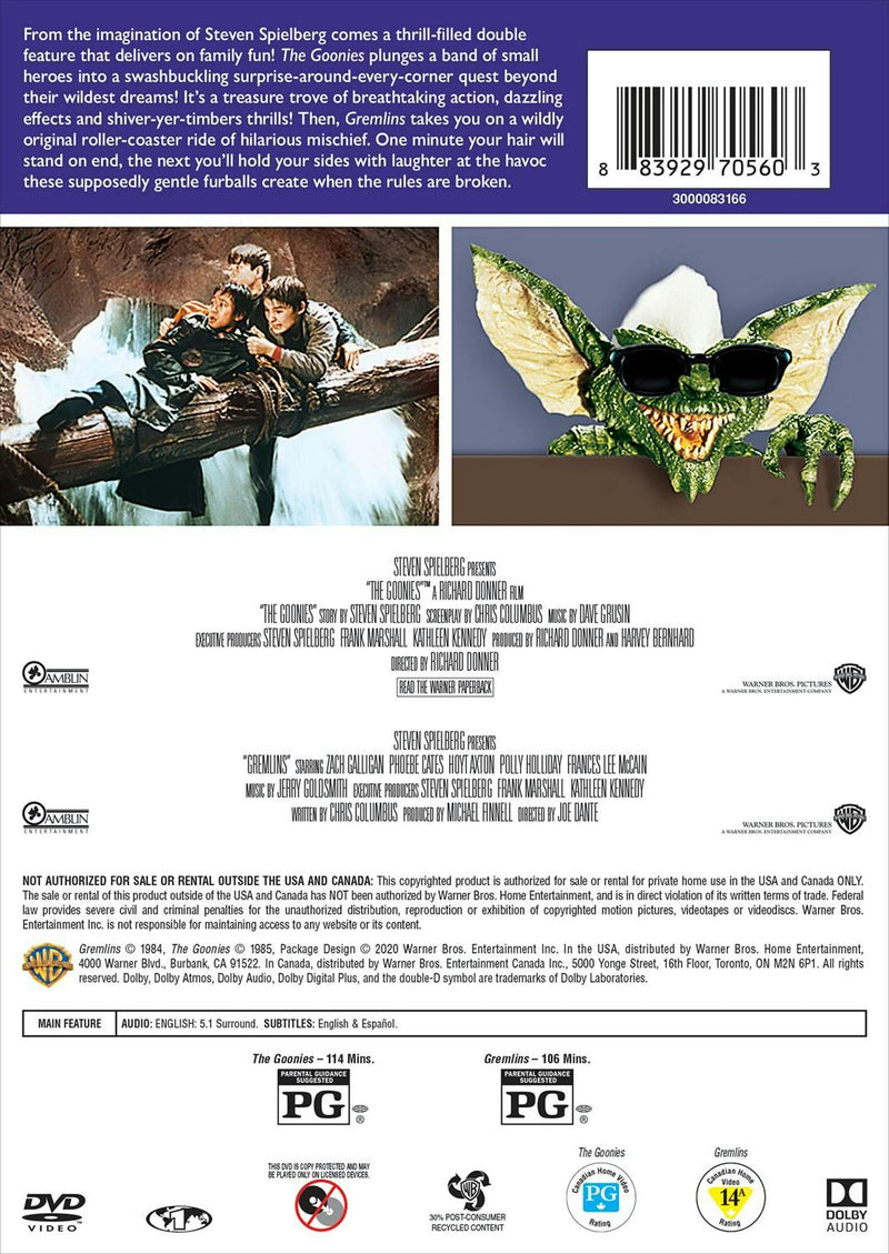 The Goonies/Gremlins (DVD Double Feature) [DVD]